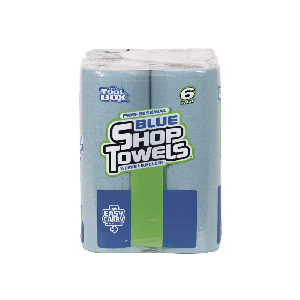 Professional Blue (330Ct Total Sheets; 55Ct per Roll; 11 In. X 9 In. Sheet Size; ) 6-Pack Disposable Shop Towel