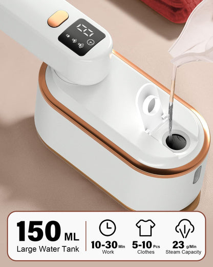 Travel Steamer Iron for Clothes - 1200W Handheld Size Portable Travel Steamer